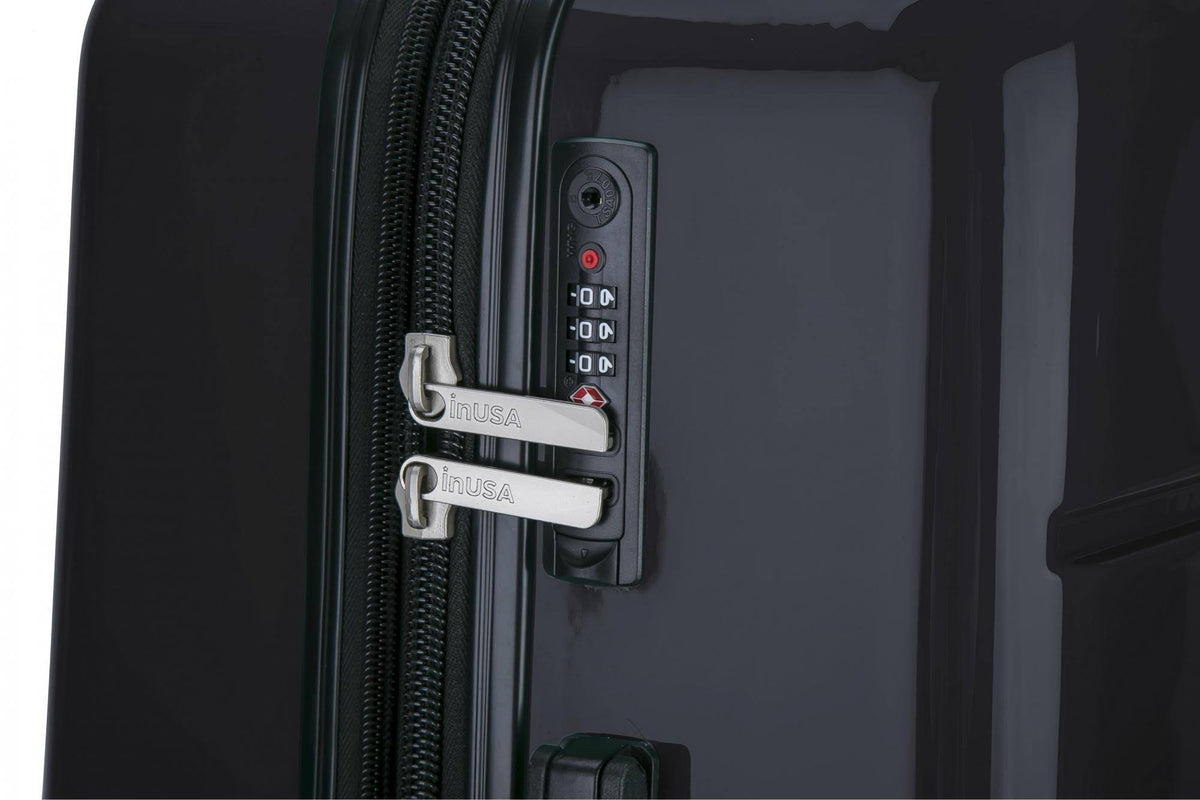Green 3 Piece Hardside Spinner Set C8822