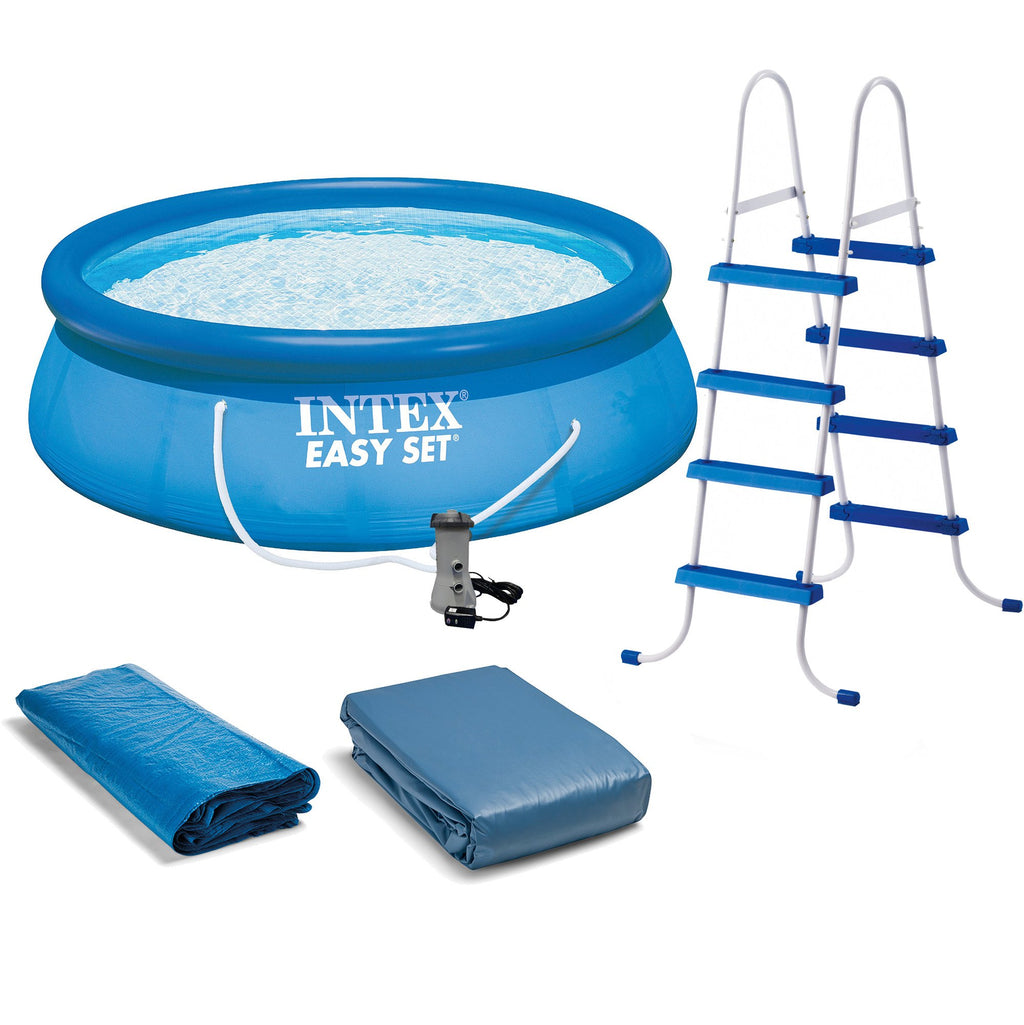15 x48" Inflatable Pool with Ladder, Pump and Maintenance Kit Z768