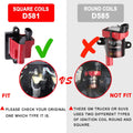 Ignition Coils and Wires Set, 8 Pieces Coil Packs and 8 Pieces 8mm Spark Plug Wires R5571