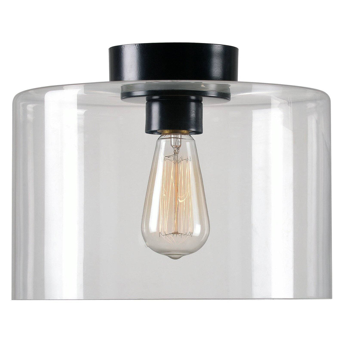 Blackened Oil Rubbed Bronze Flush Mount Light O369485