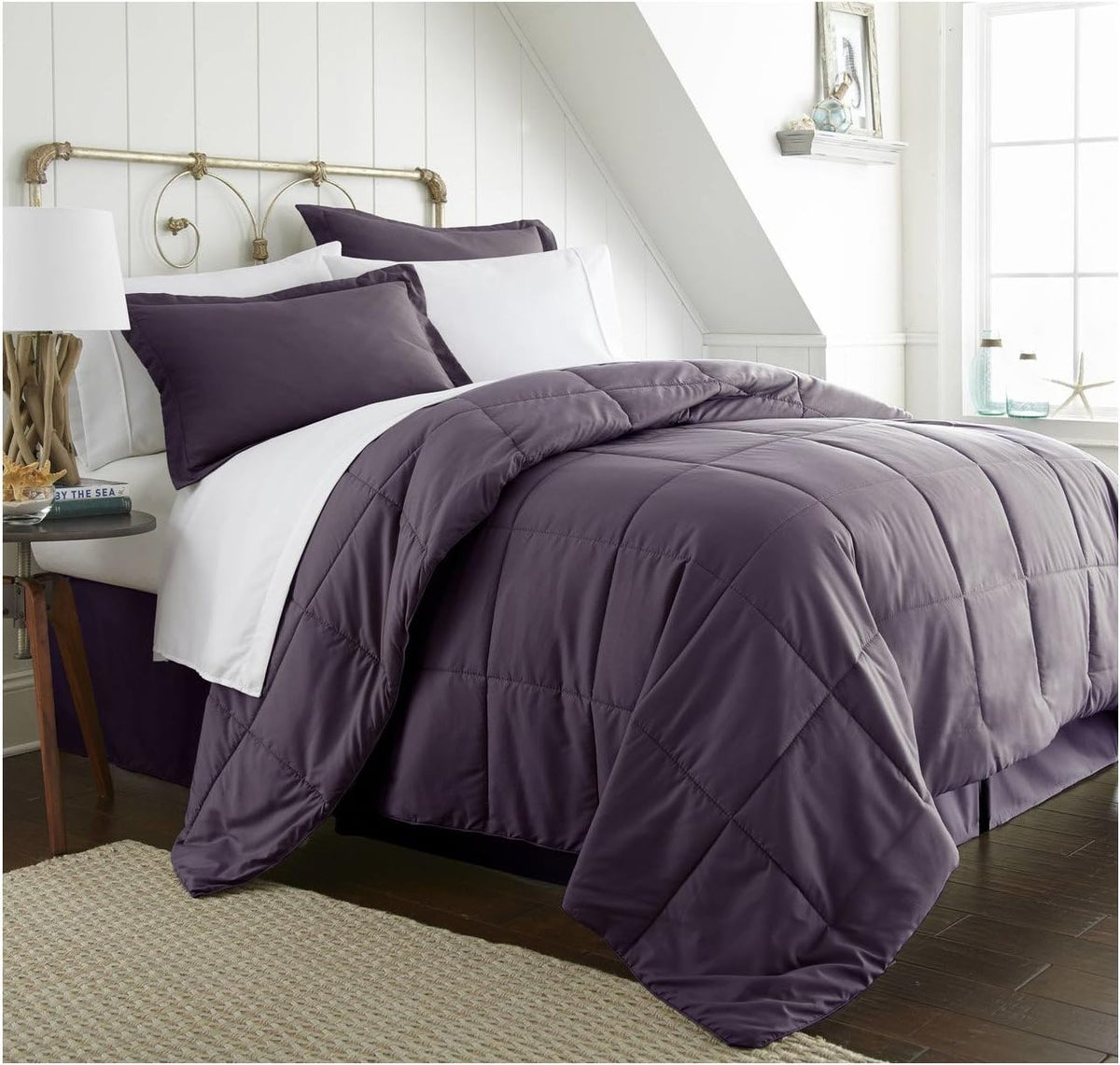 Navy 8 Piece Bed in a Bag Queen B930267