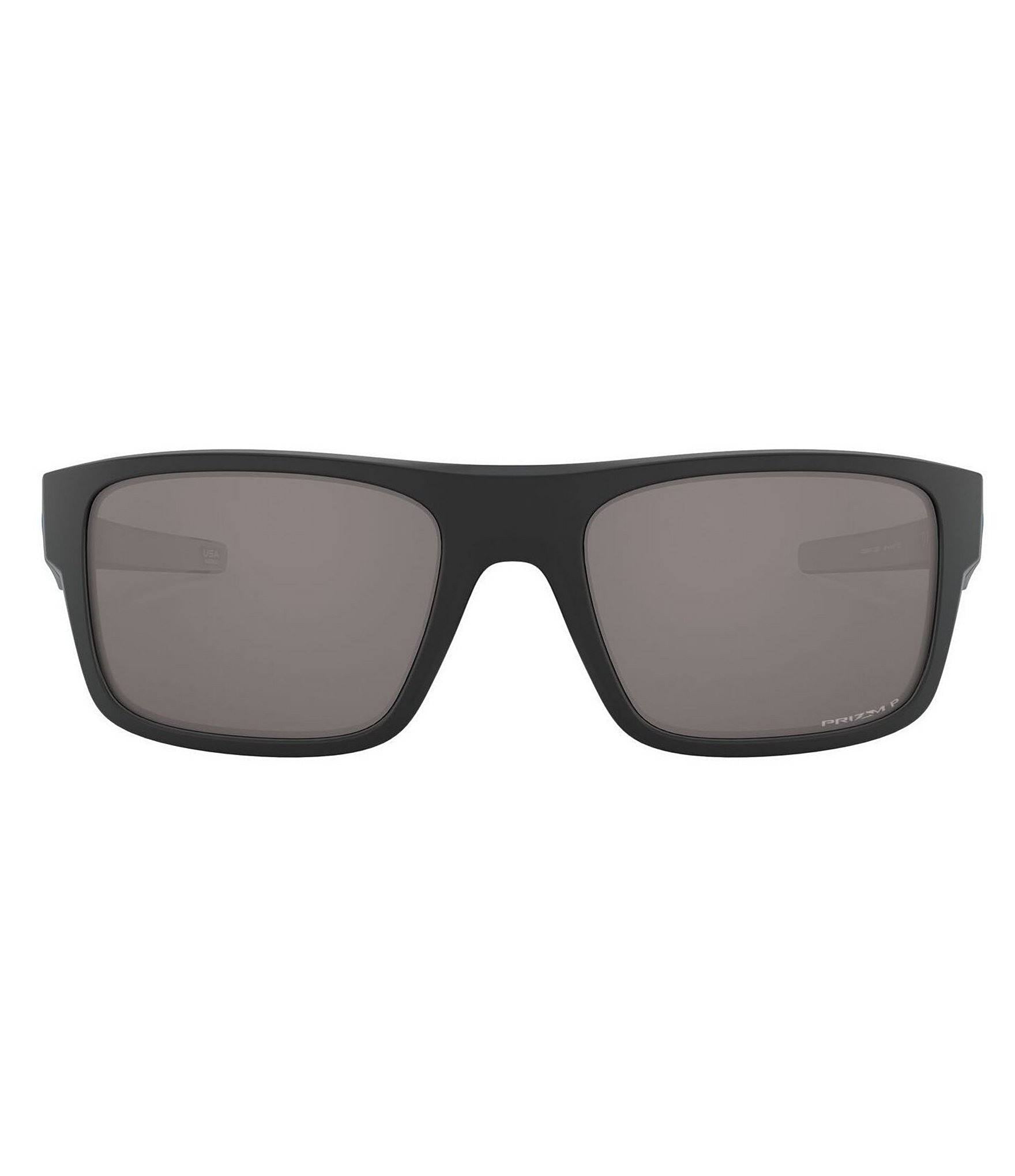 Matte Black Rectangular Polarized Sunglasses N687