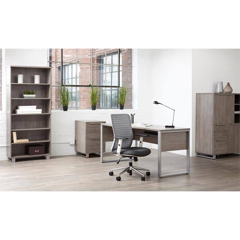 Grey Bookcase B137