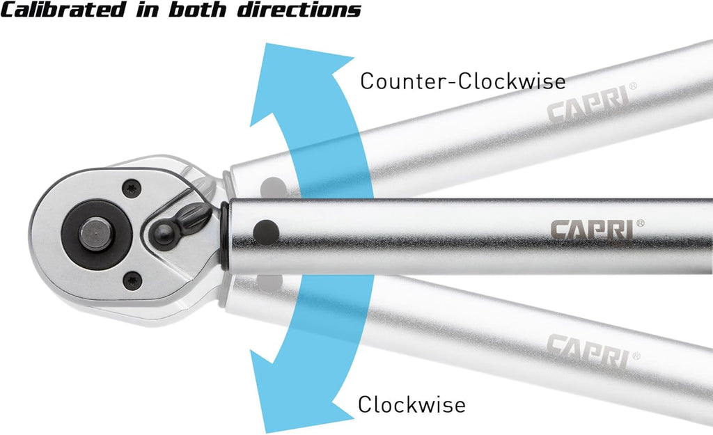 30-150 Inch Pound Industrial Torque Wrench, 1 4 Drive, Matte Chrome X783678