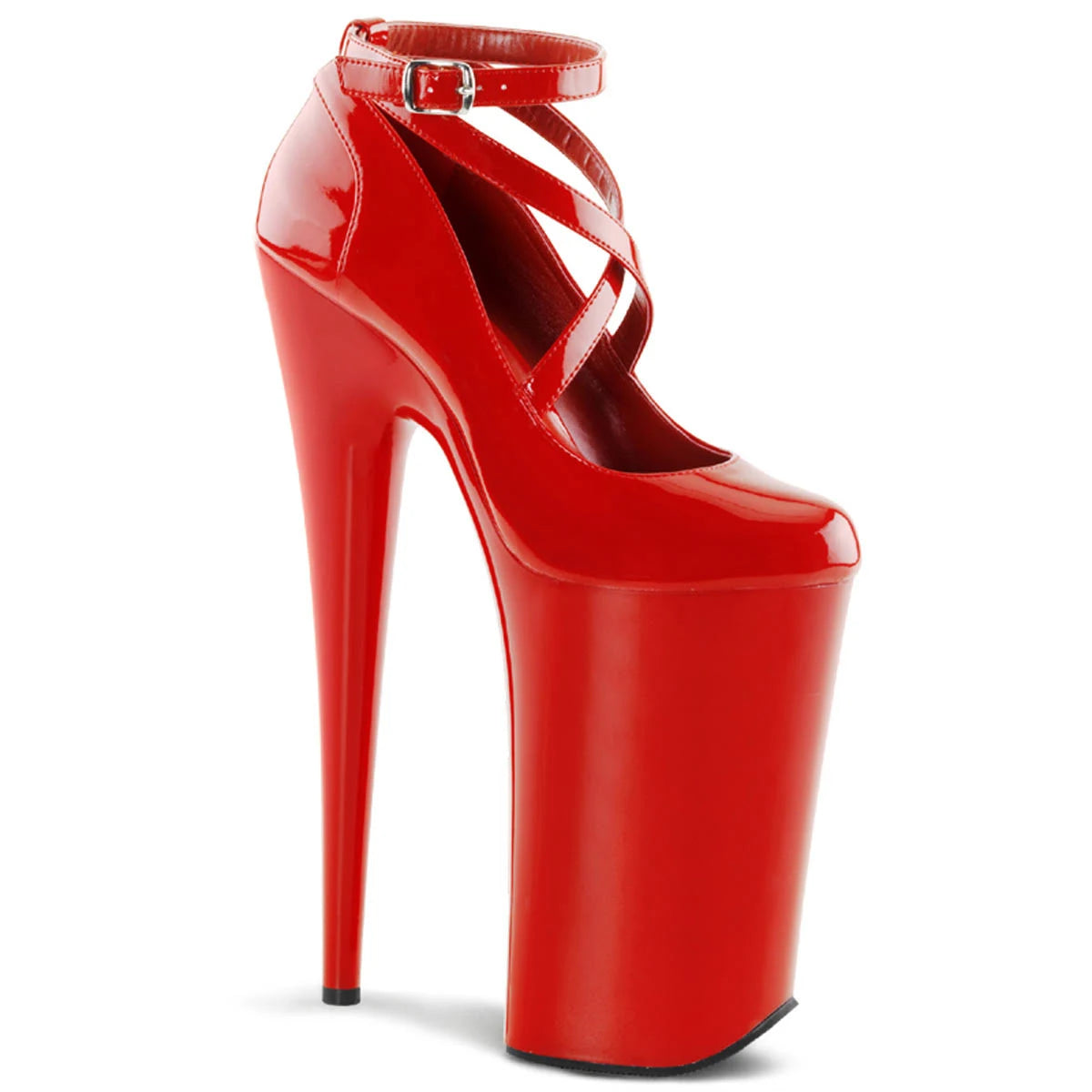 Red/Red Pleaser Boots V8744