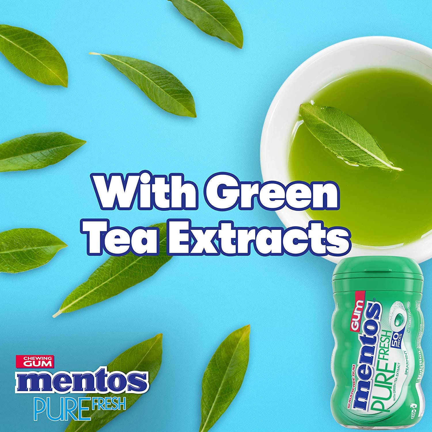 Mentos Pure Fresh Spearmint Gum B73053