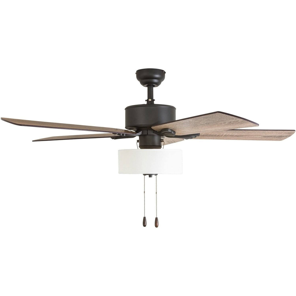 Farmhouse Ceiling Fan 52x22 Barnwood/Tumbleweed, Aged Bronze R980
