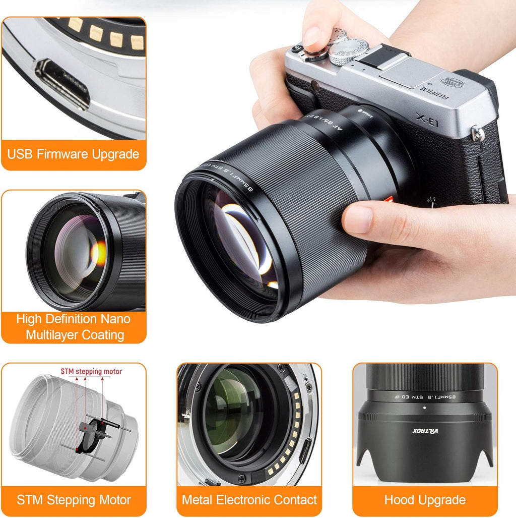 85mm f1.8 Mark II AF Portrait Fixed Focus Lens for Fuji X Mount Camera E7037