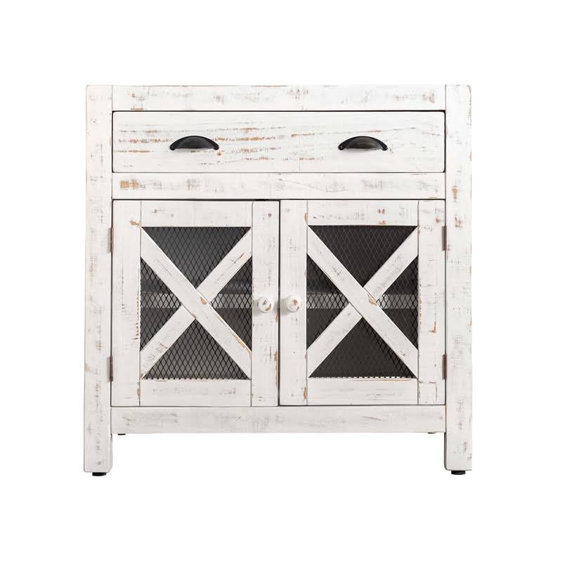 White 2-Door Accent Chest N715