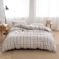 3-Piece Queen Washed Cotton Duvet Cover Set W566