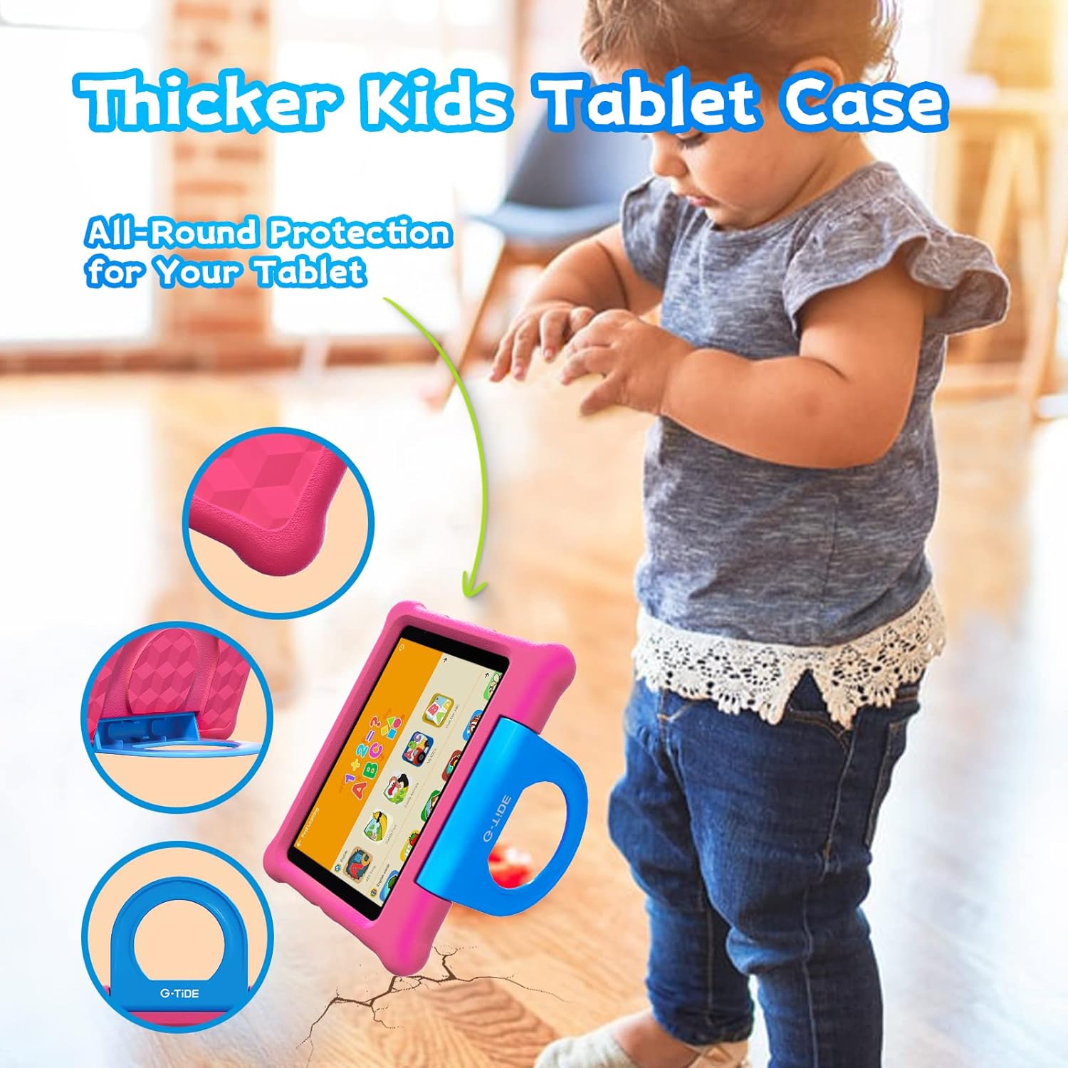 Pink Kids Tablet with Kid-Proof Case U34163