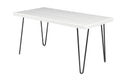 Rustic White Wood Bench Y65310