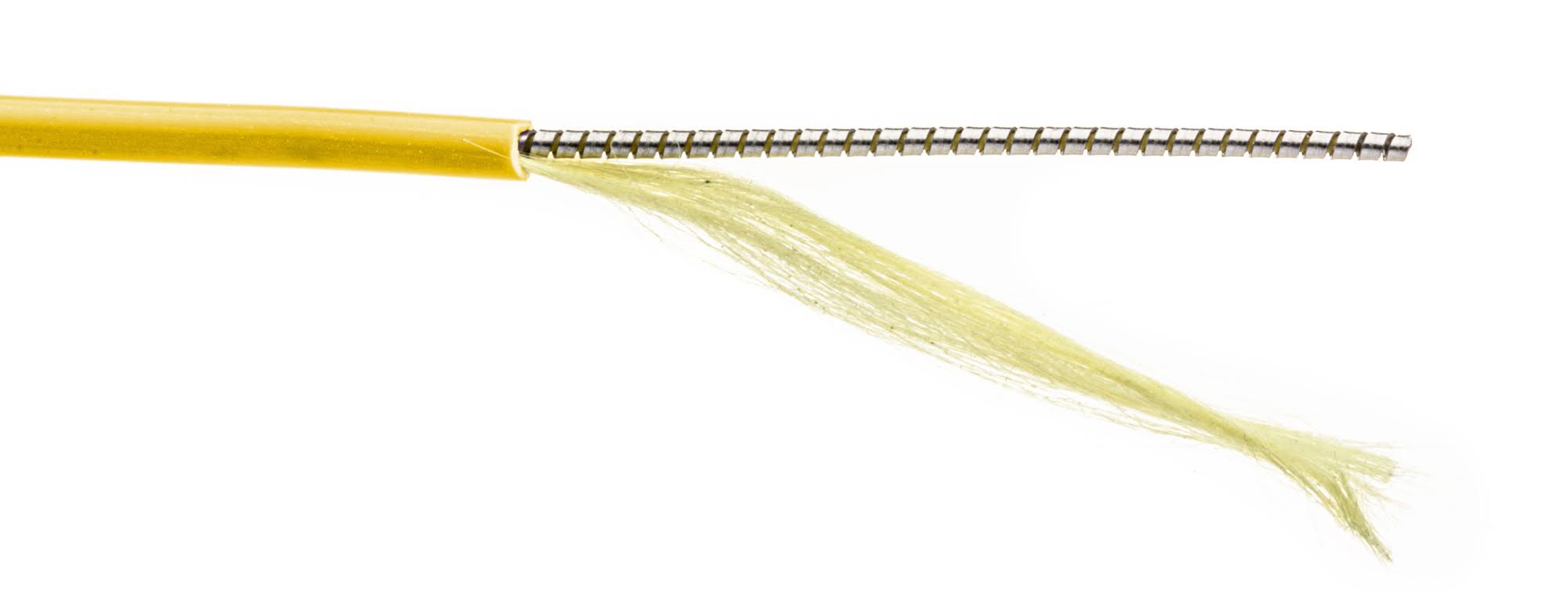 9u/125u Armored Fiber Optic Patch Cable Single Mode Duplex St to St Yellow 100-Meter F2177
