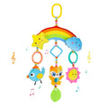 Rainbow Hanging Plush Crib Toys with Teether O137