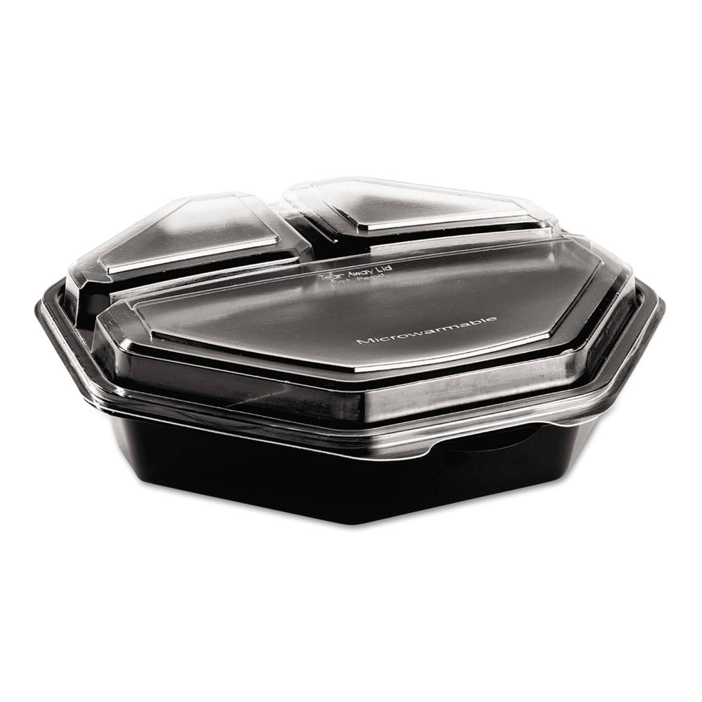 Black/Clear 36oz Container, 100/Carton Q717476