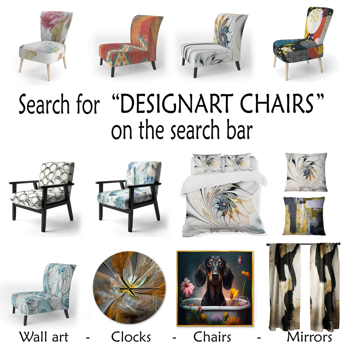 White Floral Paisley Upholstered Accent Chair N4126