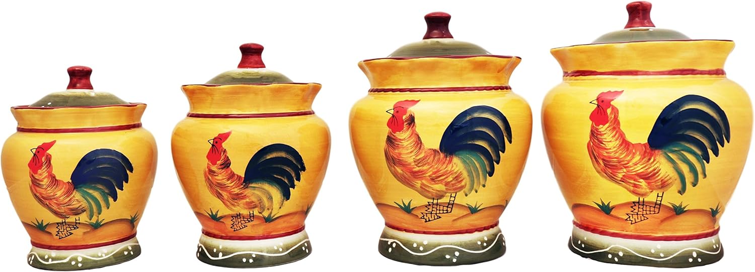 Hand Painted Canister Set Z490320