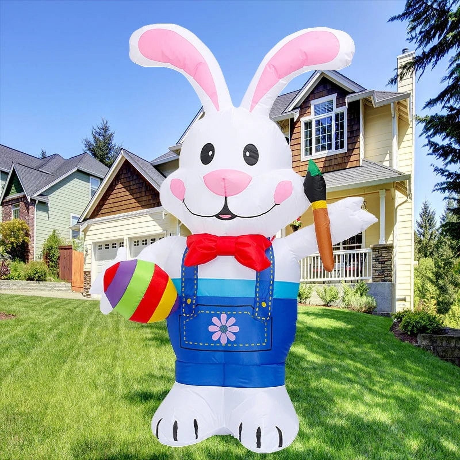5.9FT Easter Inflatable Bunny with LED H229682