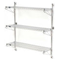 Chrome Wall Mount Wire Shelving 3 - Shelf Starter M269884