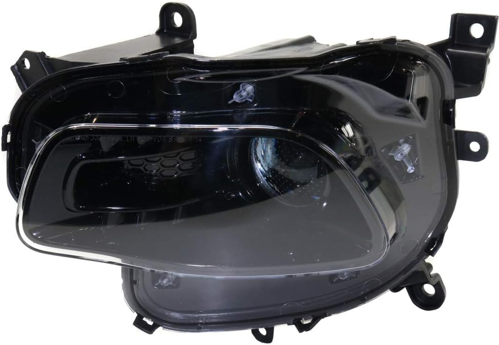 For Jeep Cherokee Headlight Assembly 2014 2016 Driver Side Halogen Black Trim W190132
