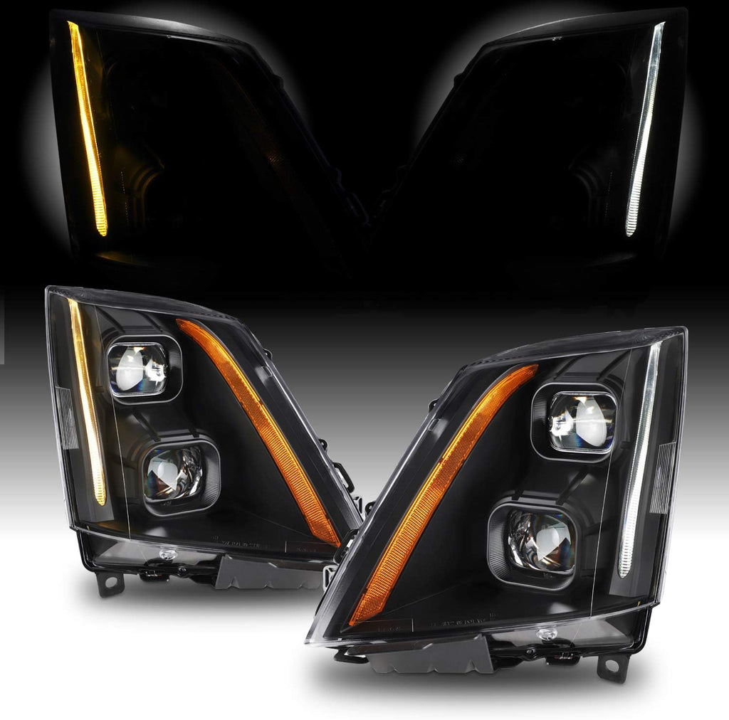 Dual Projector Black Housing LED Headlights D1367