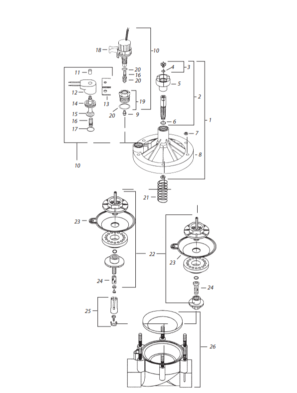 24 VAC Electric Scrubber Valve Z419