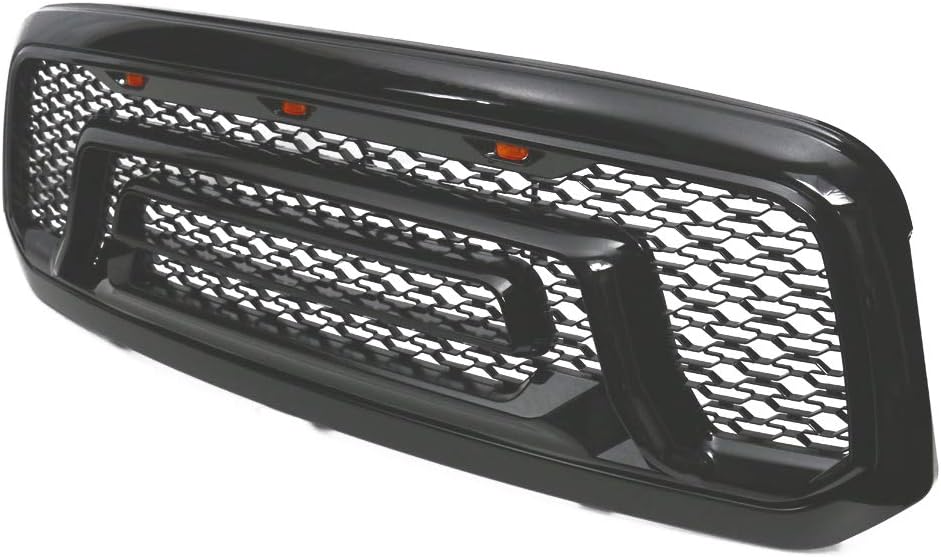 Gloss Black Front Bumper Hood Mesh Grill F22574