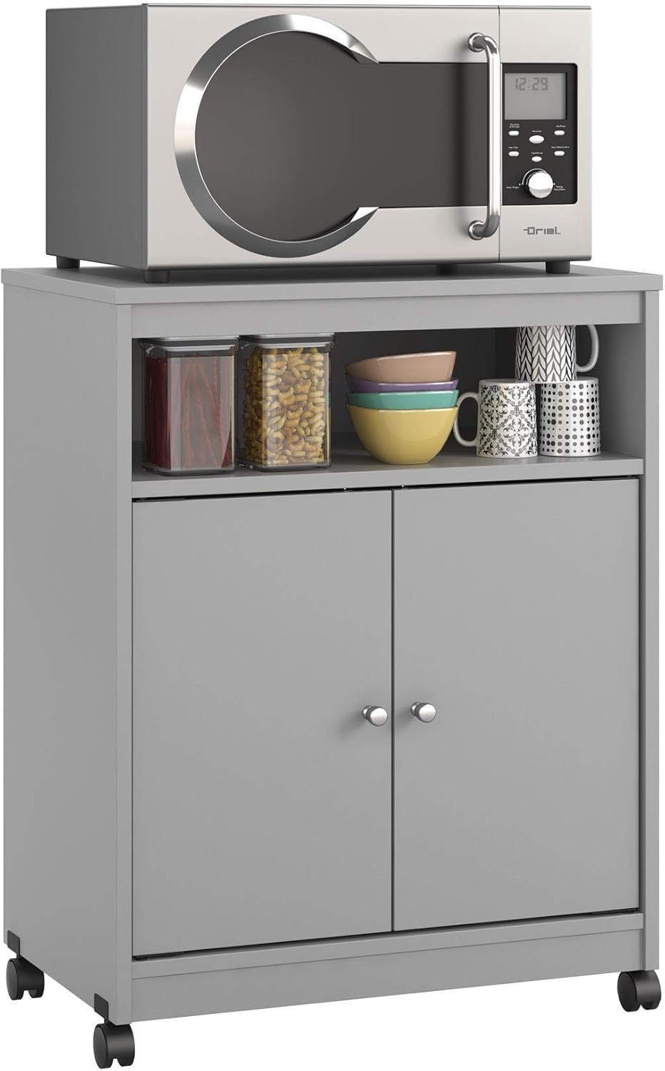Black Oak Microwave Cart O884