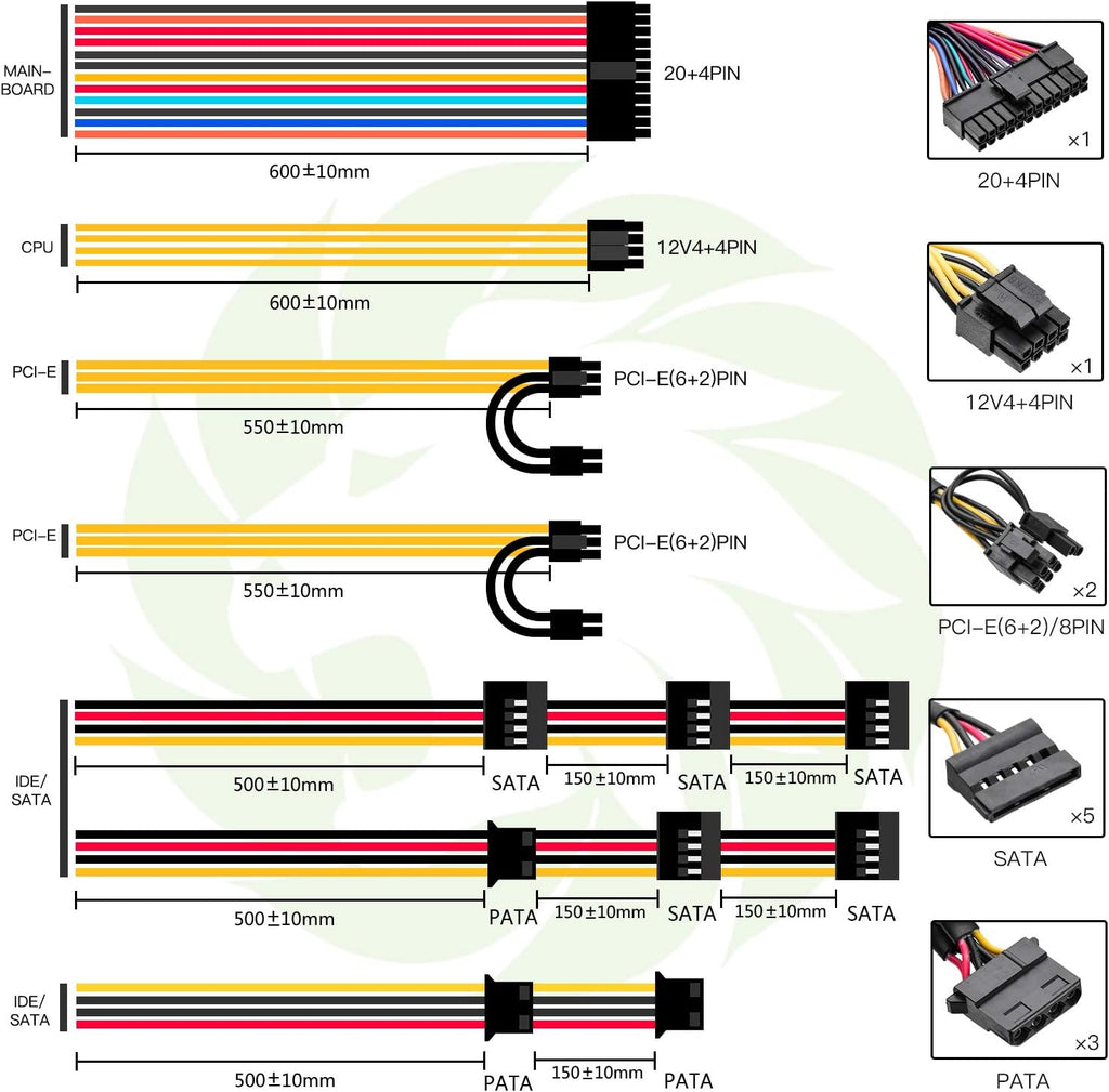 650W 80+ Bronze Non-Modular Power Supply R874892