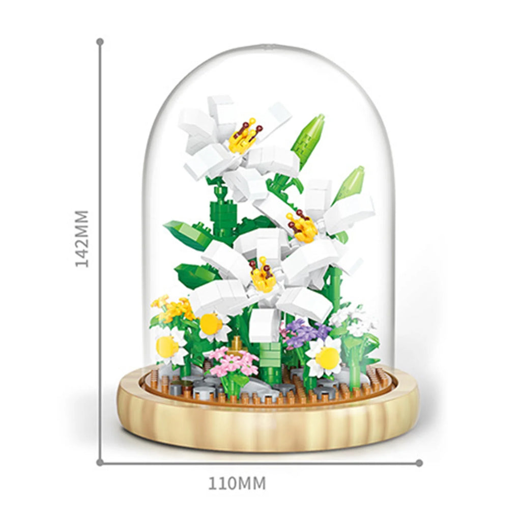 DIY Building Blocks Set with Wooden Base T51942