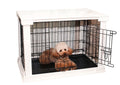 Medium White Cage with Crate Cover B5864