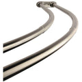 Double Adjustable Curved Shower Rod in Satin Nickel Y43896