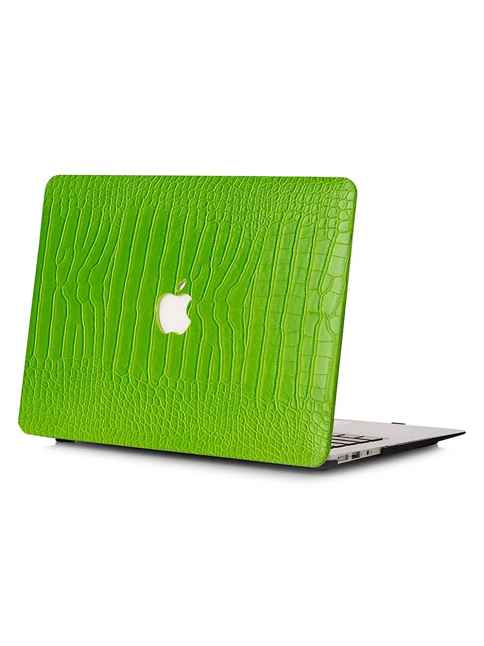 Lime Faux Crocodile MacBook Case N3148