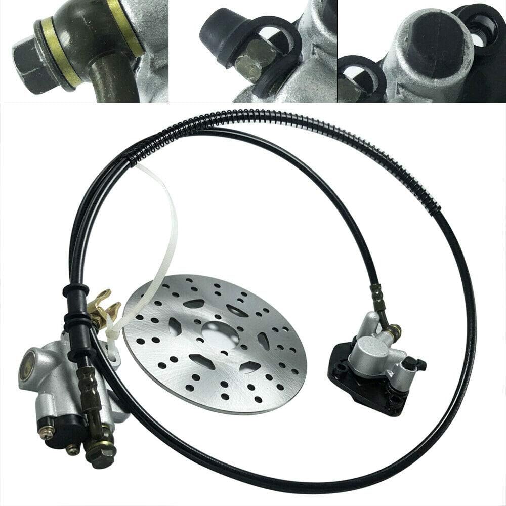 Rear Hydraulic Brake Caliper Assembly and Disc Rotor Kit Pack of 2 W24485