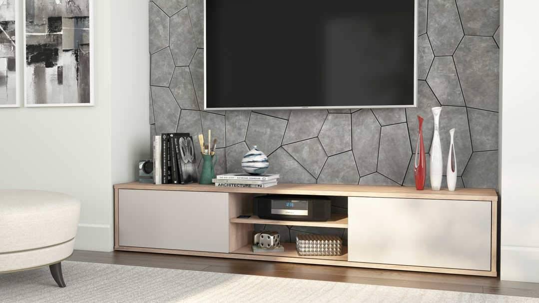 Rustic Brown Sandstone Asymmetrical Shelving Unit G951228