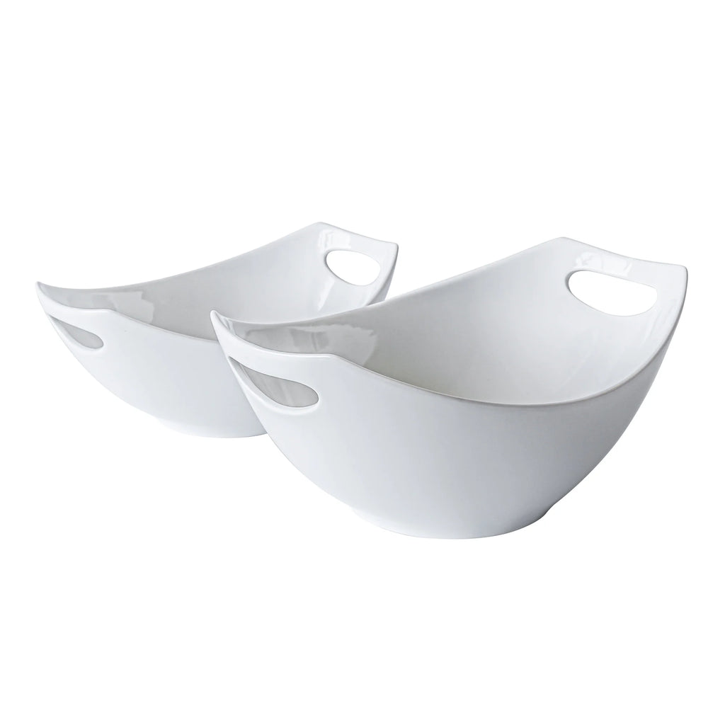 Set of Two Handled Serve Bowls E5426