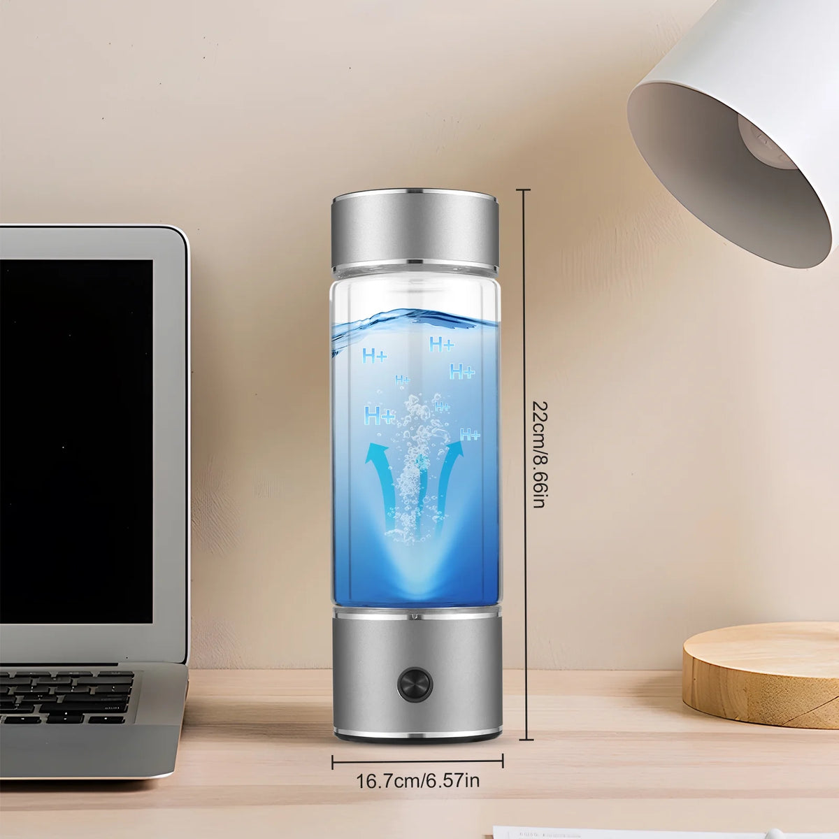 Hydrogen Water Bottle 330ml Type-c Pem Ionizer Watercup K827