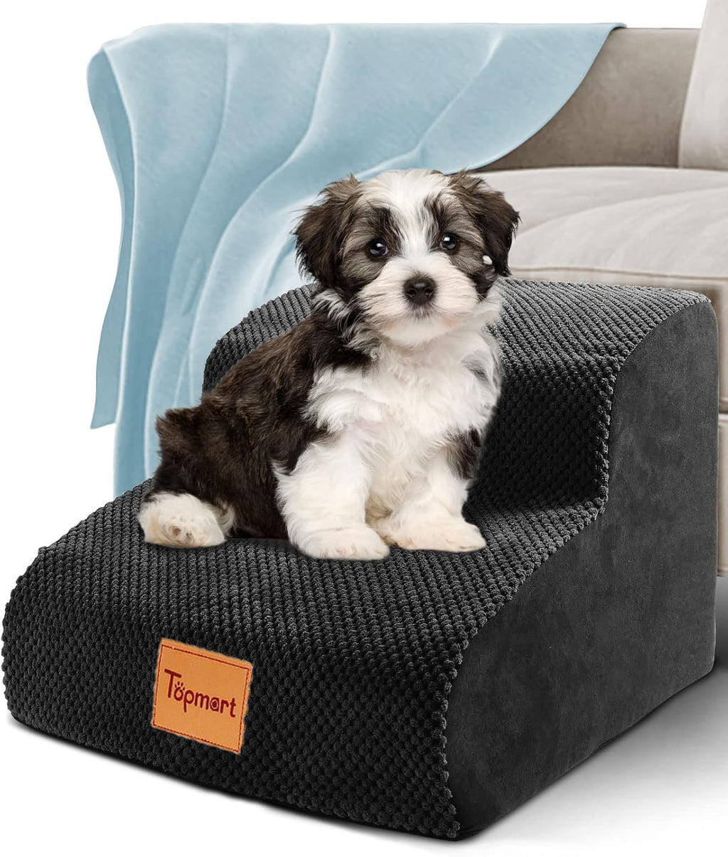 High Density Foam Pet Steps 2 Tiers, Non-Slip Dog Stairs C692
