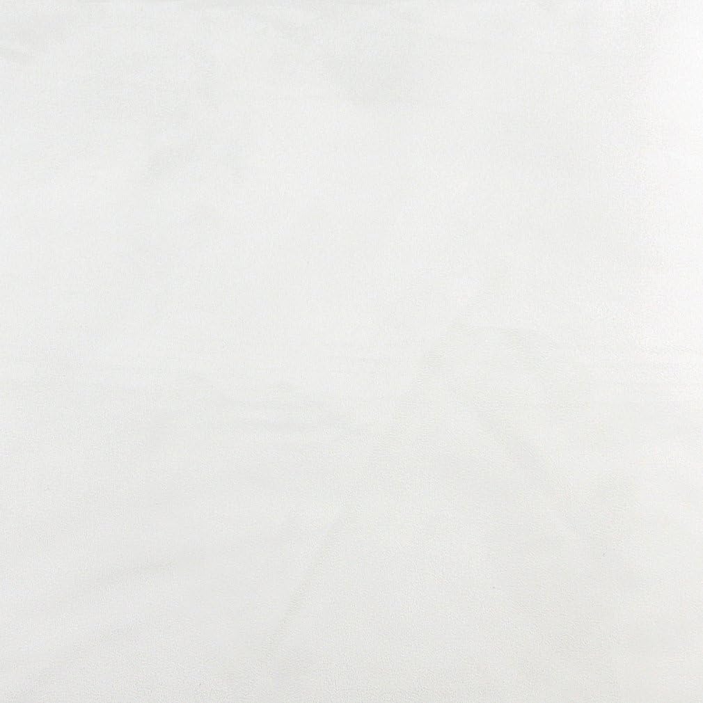 White Solid Microsuede Microfiber Upholstery Fabric By The Yard N33413