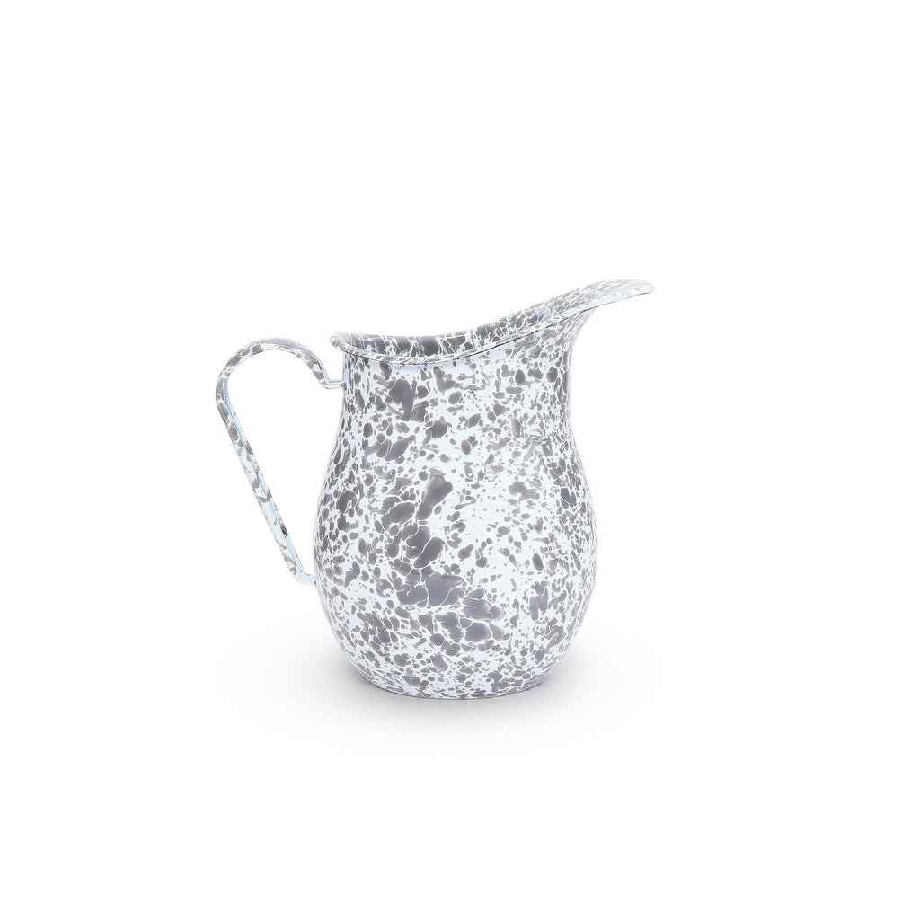 Grey & White Marble Enamelware Pitcher K1062