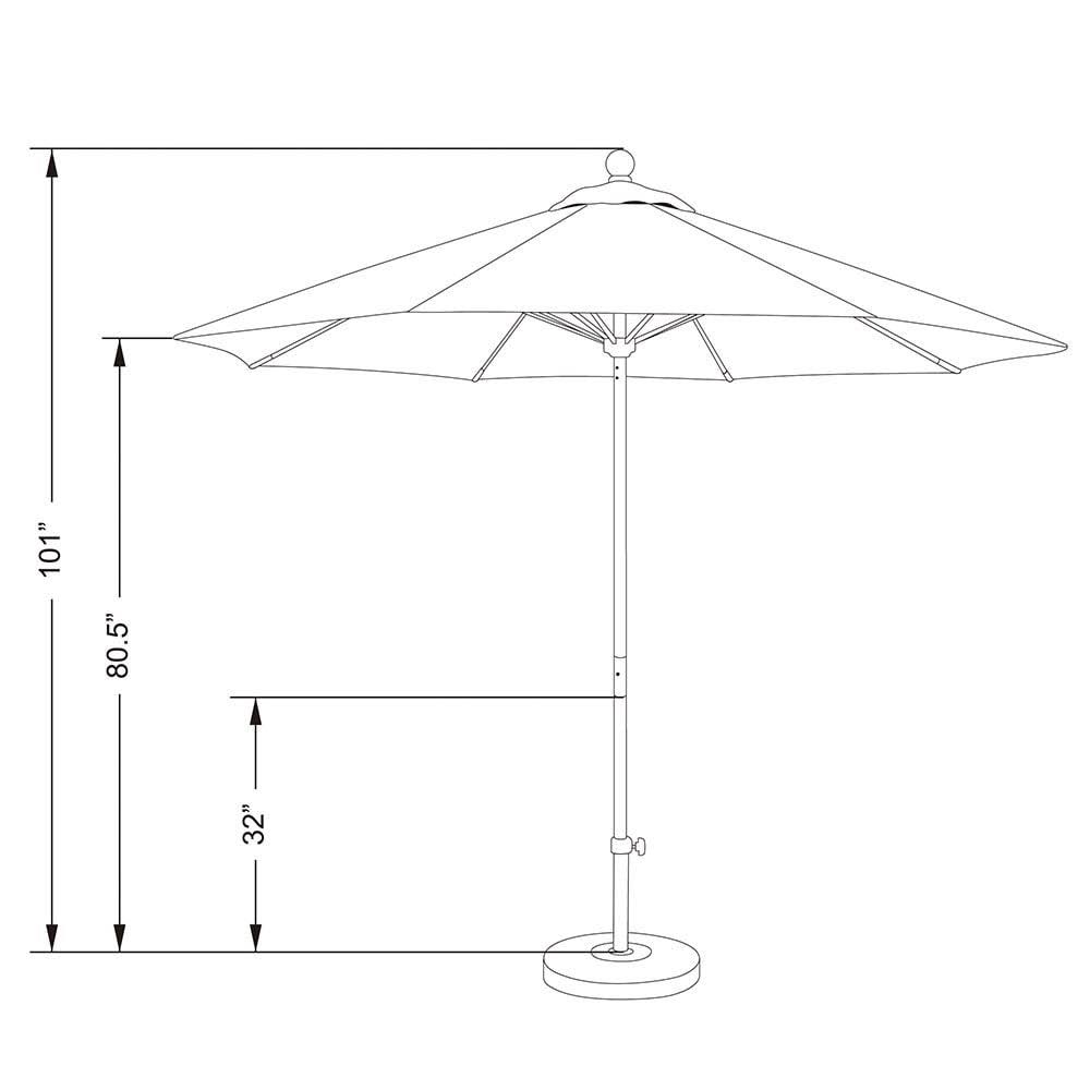 White Market Umbrella I90041