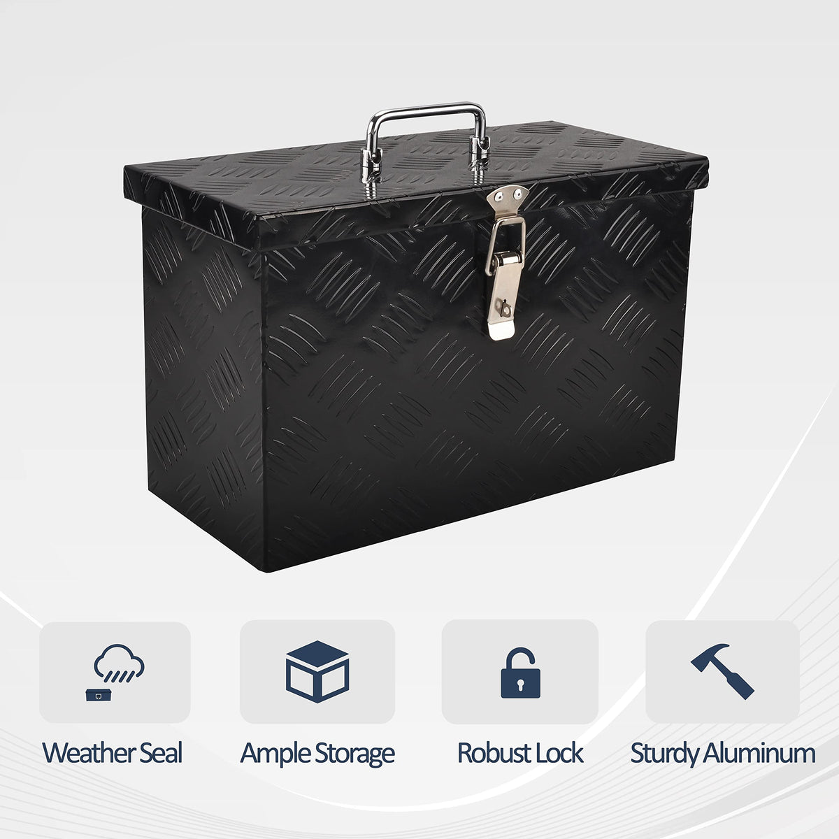 16 Inch Aluminum Pickup Tool Box Black L85149