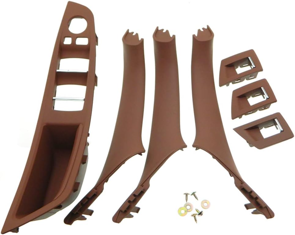 7PCS Carbon Fiber Pattern Inner Trim Door Handle Replacement Pack of 2 V853