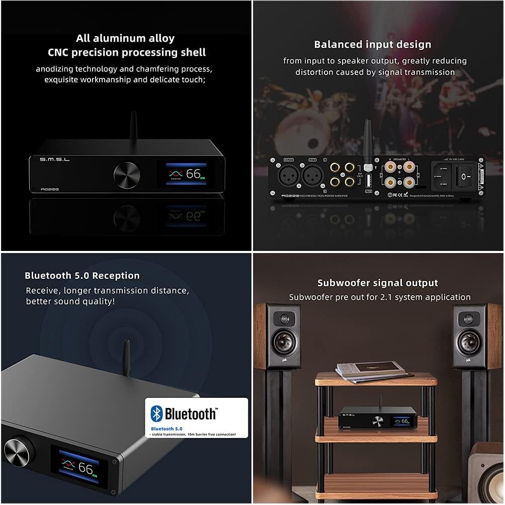 150W×150W 2 Channel HiFi Desktop Amplifier with Remote Control G2554
