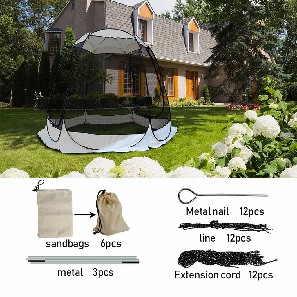 Pop Up Gazebo Tent With Screen Mesh A838623