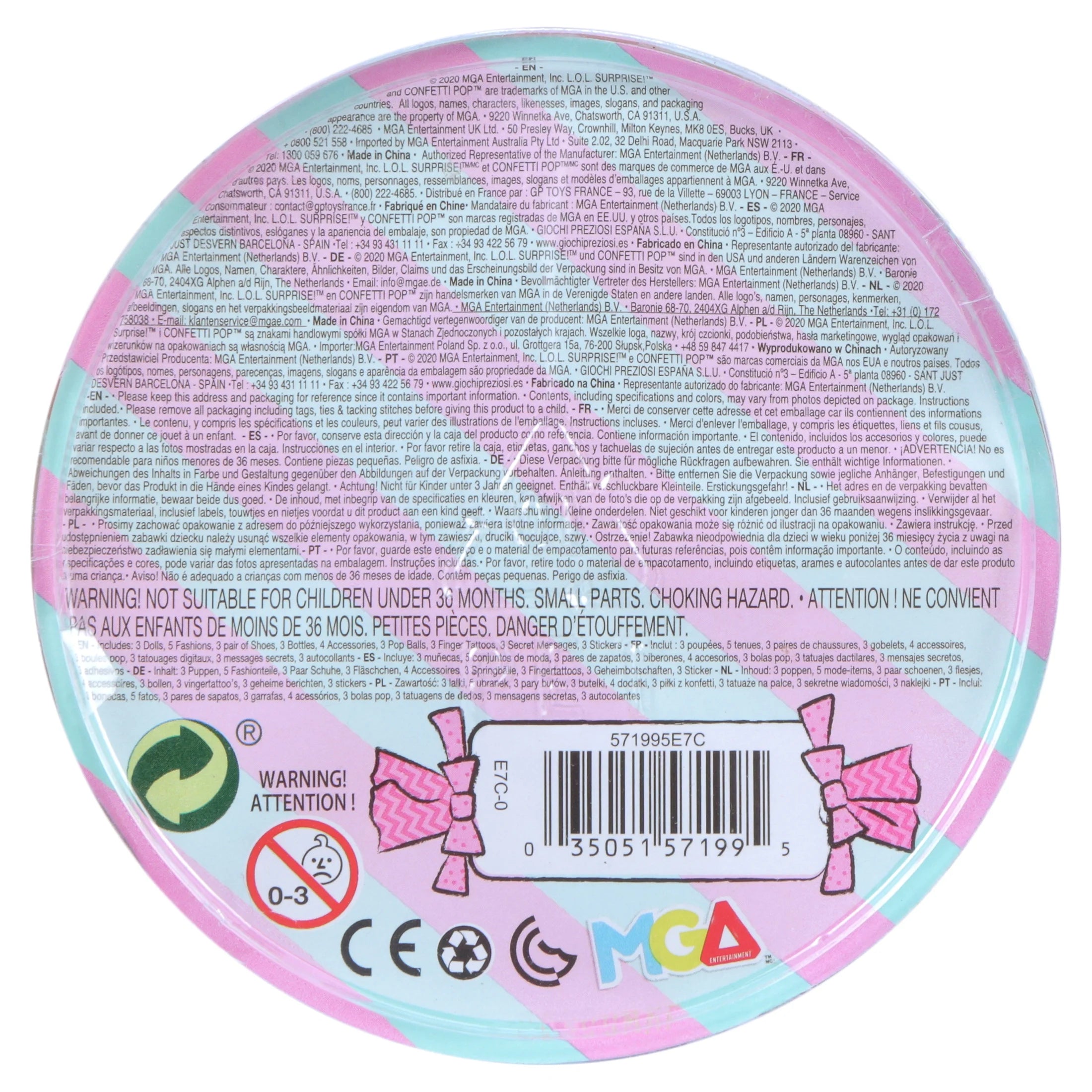 LOL Surprise 3-Pack Confetti Waves B290609