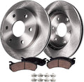 6-Lug Front Disc Rotors Ceramic Brake Pads 4pc Set J2136