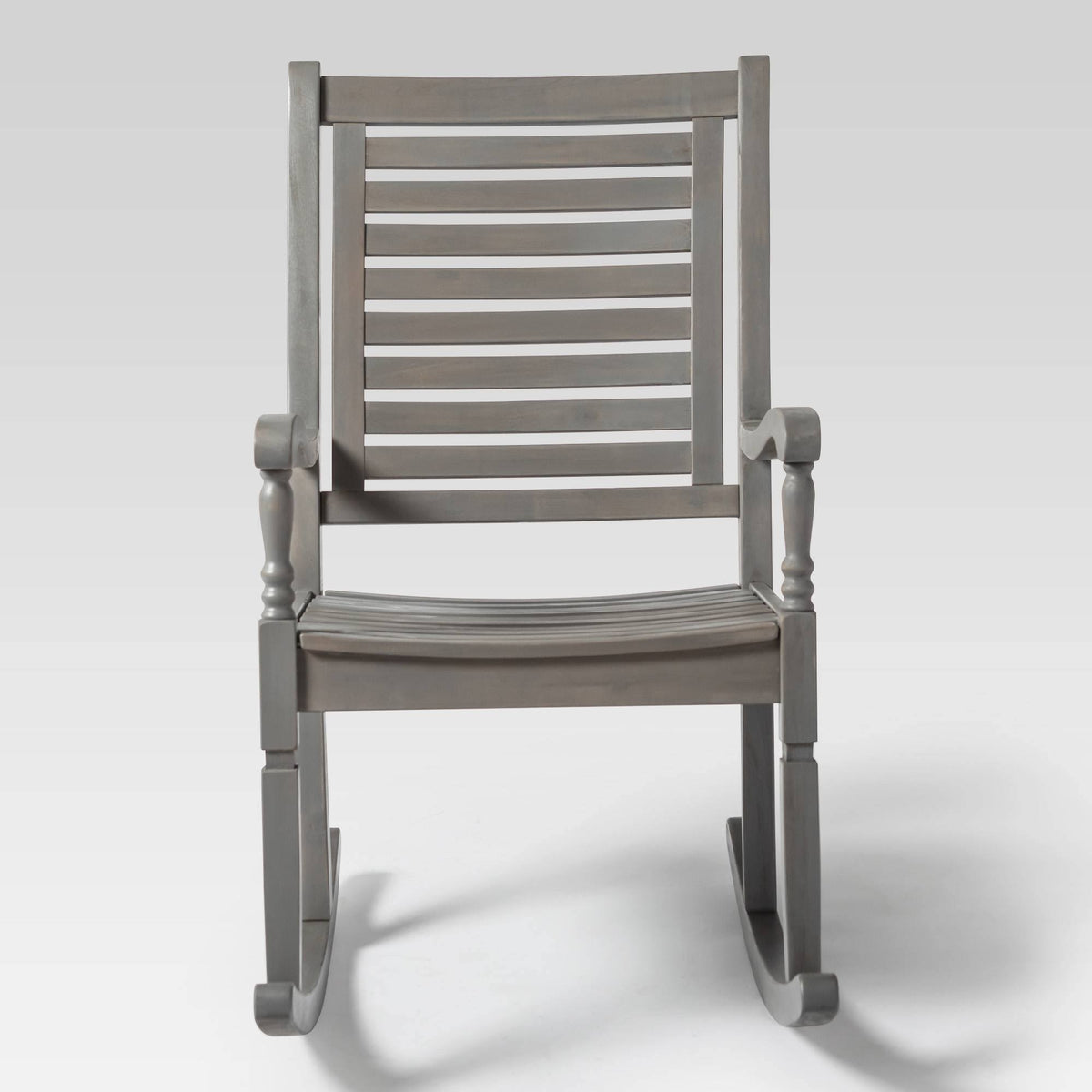 Gray Wash Acacia Wood Outdoor Rocking Chair E7611