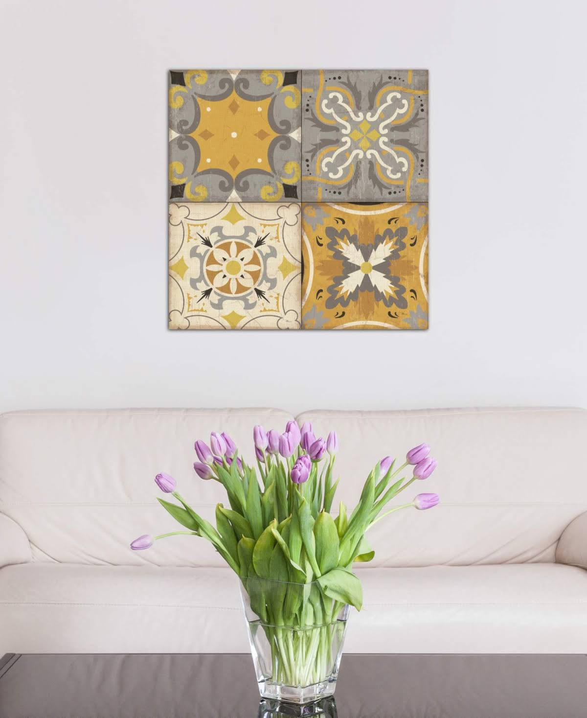 Gray Glow Square 4 Up S398