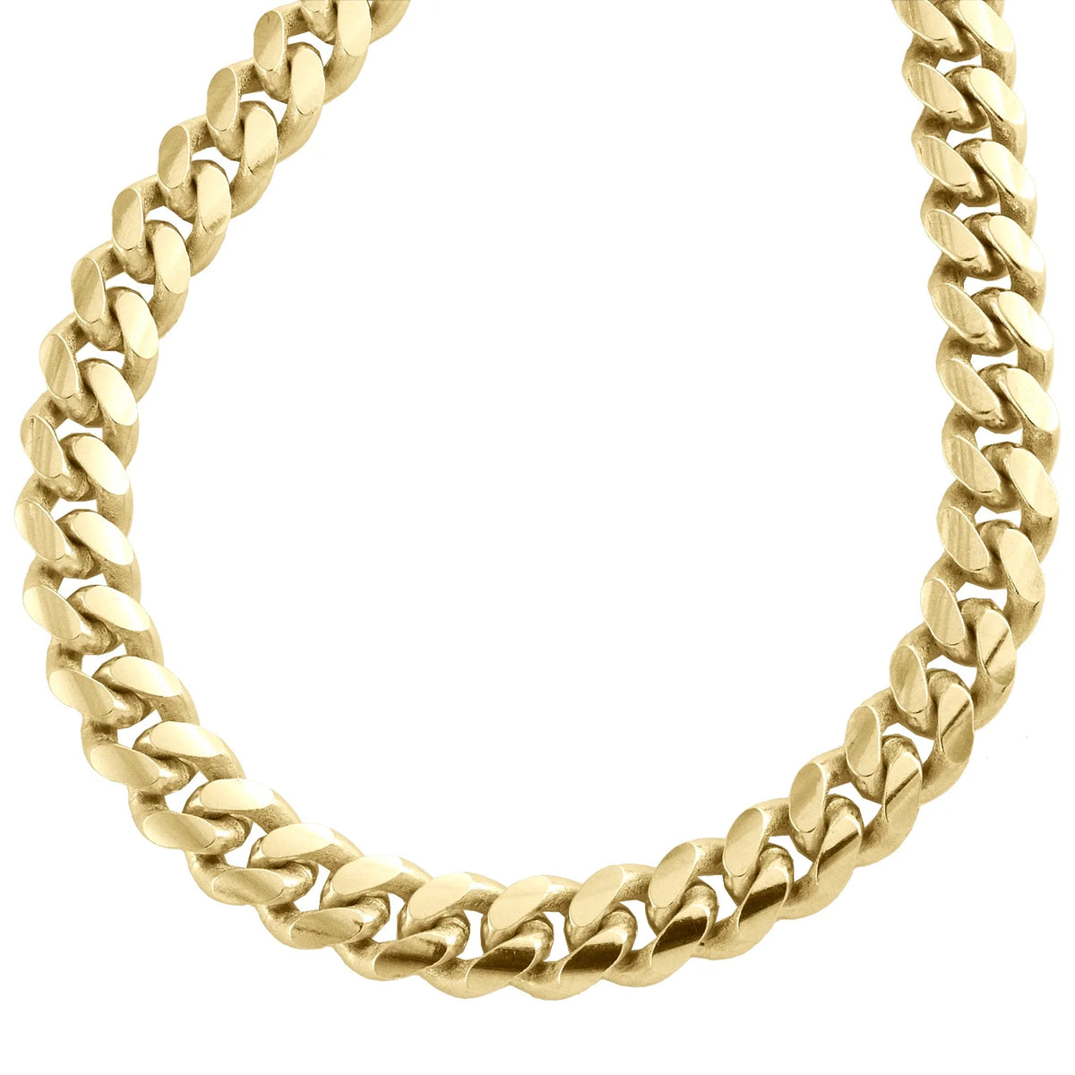 10K Yellow Gold Solid Miami Cuban Link Chain Necklace 30 Inch L76953